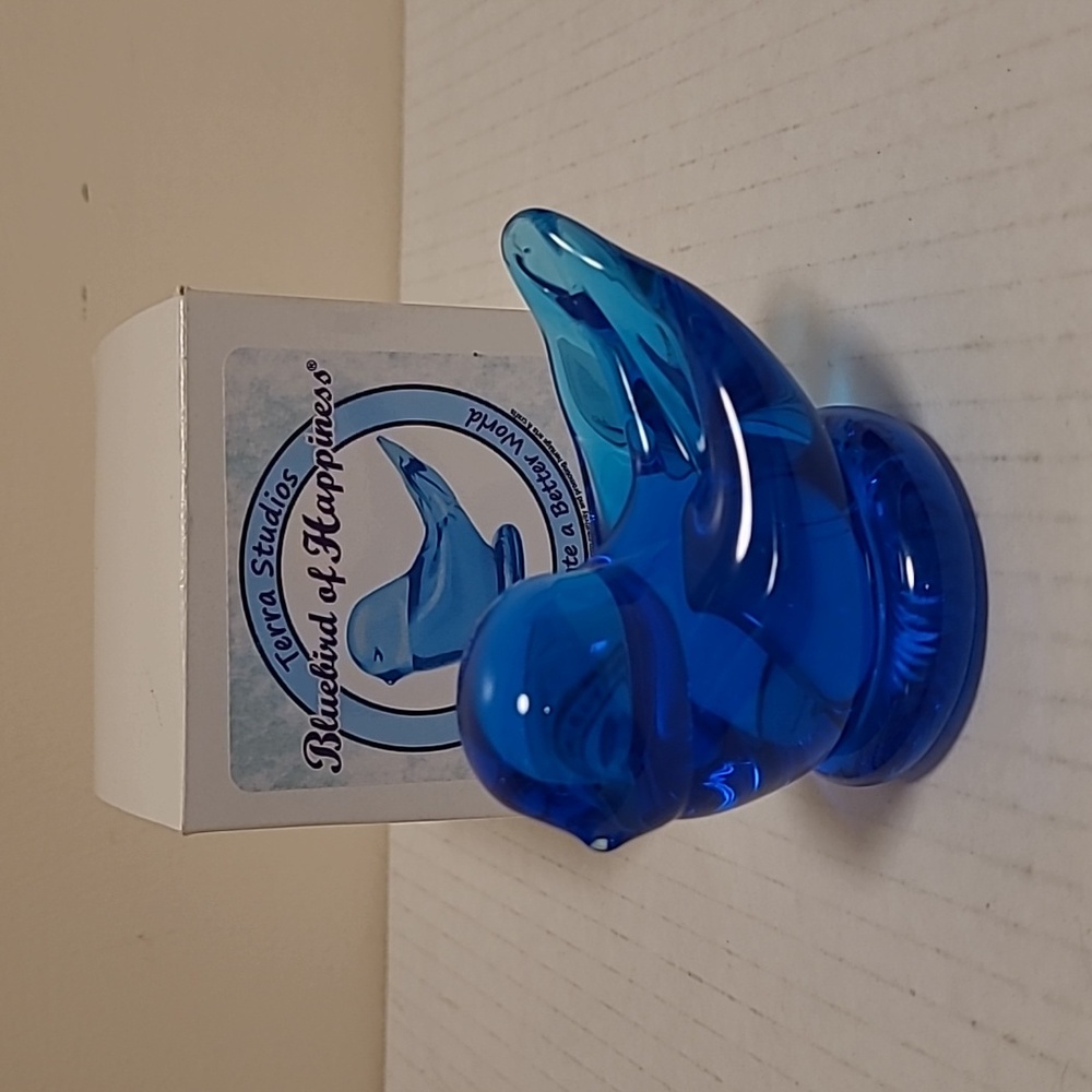 Terra Studios Bird of Happiness 2017 Signed Glass Figure